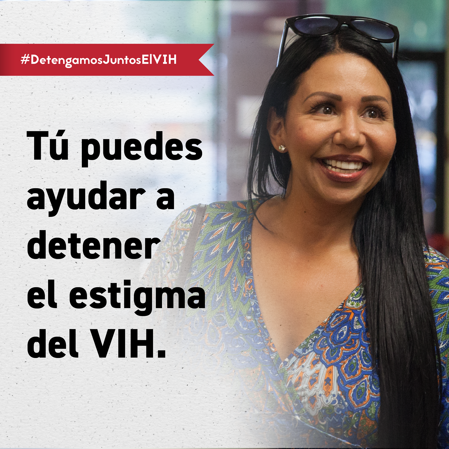 TĂș puedes ayuar a detener el estigma del VIH.